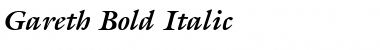 Gareth Bold Italic Font