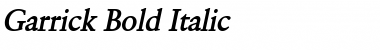Garrick Bold Italic Font