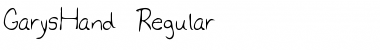 GarysHand Regular Font