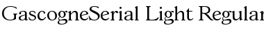 GascogneSerial-Light Regular Font