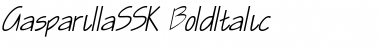 GasparillaSSK BoldItalic Font