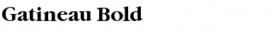 Gatineau Bold Font