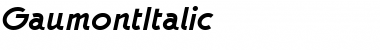 GaumontItalic Regular Font