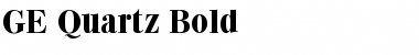 GE Quartz Bold Font