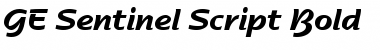 GE Sentinel Script Bold Font