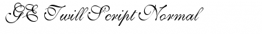 GE Twill Script Normal Font