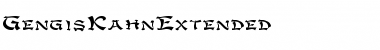 GengisKahnExtended Regular Font