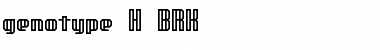 genotype H BRK Normal Font