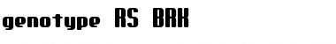 genotype RS (BRK) Normal Font