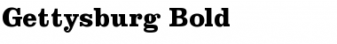 Gettysburg Bold Font