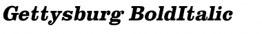 Gettysburg BoldItalic Font