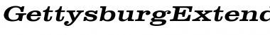 GettysburgExtended Italic Font