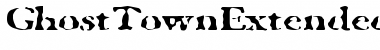 GhostTownExtended Regular Font