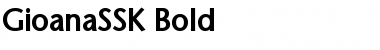 GioanaSSK Bold Font