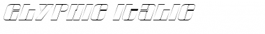 Glyphic Italic Font