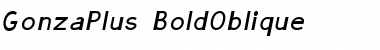 GonzaPlus Bold Italic Font