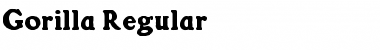 Gorilla Regular Font