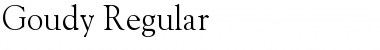 Goudy Regular Font