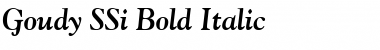 Goudy SSi Bold Italic Font