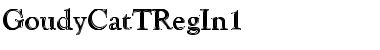 GoudyCatTRegIn1 Regular Font