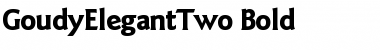 GoudyElegantTwo Bold Font