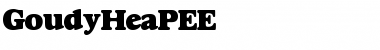 GoudyHeaPEE Regular Font