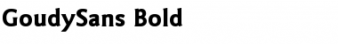 GoudySans Bold Font