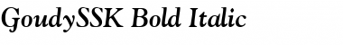 GoudySSK Bold Italic Font