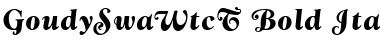 GoudySwaWtcT Bold Italic Font