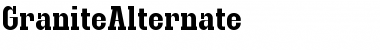 GraniteAlternate Regular Font