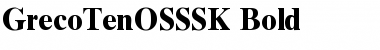 Download GrecoTenOSSSK Font