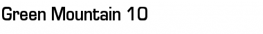 Download Green Mountain 10 Font