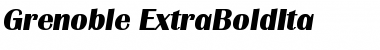 Grenoble-ExtraBoldIta Regular Font