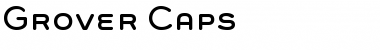 Grover Caps Regular Font