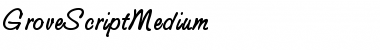 GroveScriptMedium Roman Font