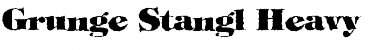 Grunge Stangl Heavy Regular Font