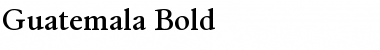 Guatemala Bold Font