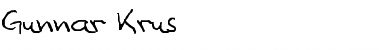 Gunnar Krus Font