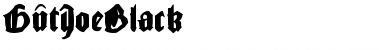 GutJoeBlack Regular Font