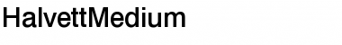 HalvettMedium Regular Font