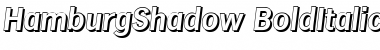 HamburgShadow BoldItalic Font