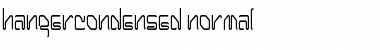 HangerCondensed Normal Font
