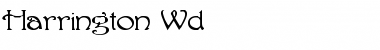 Harrington Wd Regular Font