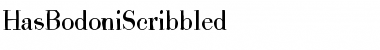 Download HasBodoniScribbled Font