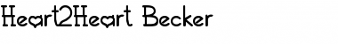 Heart2Heart Becker Normal Font