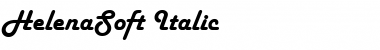 HelenaSoft Italic Font