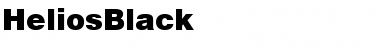 HeliosBlack Regular Font