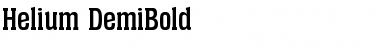 Helium-DemiBold Regular Font