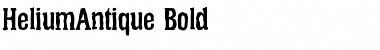 HeliumAntique Bold Font