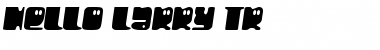 Hello Larry TR Regular Font